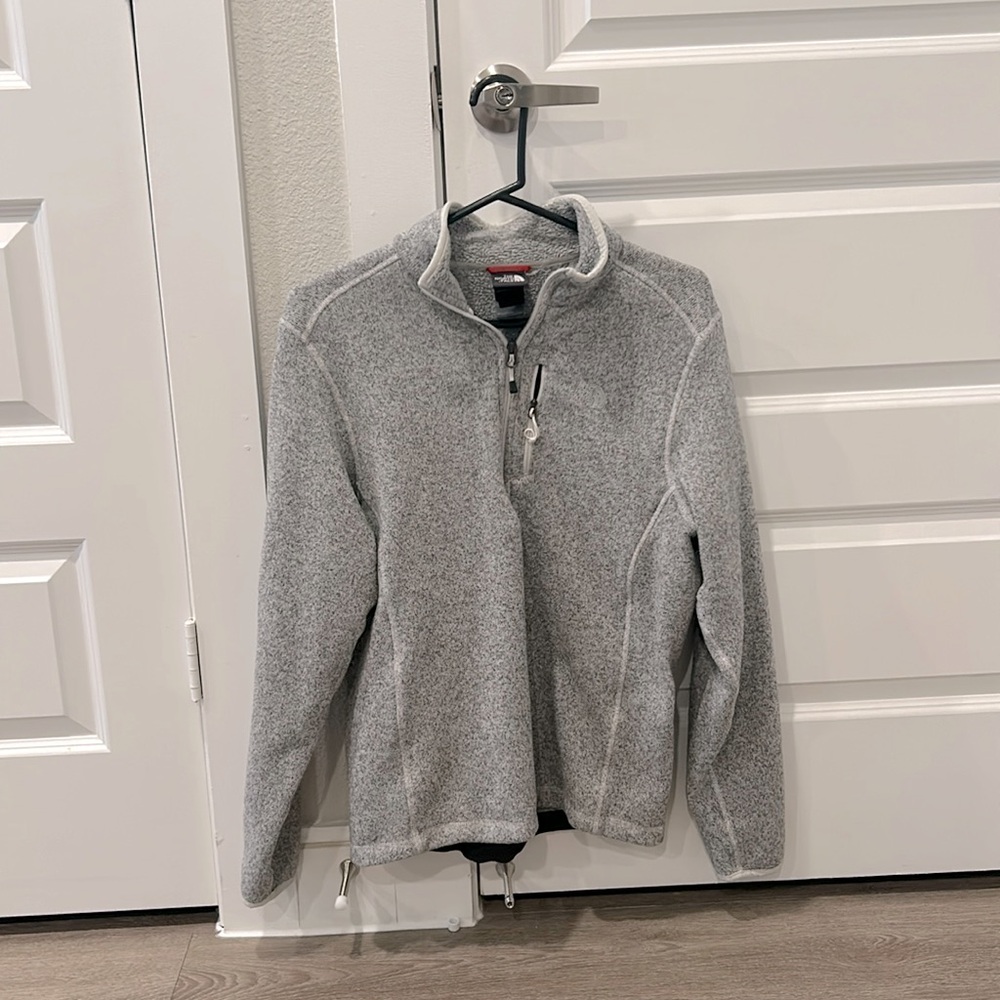The North Face Grey Fleece Lined Half Zip S